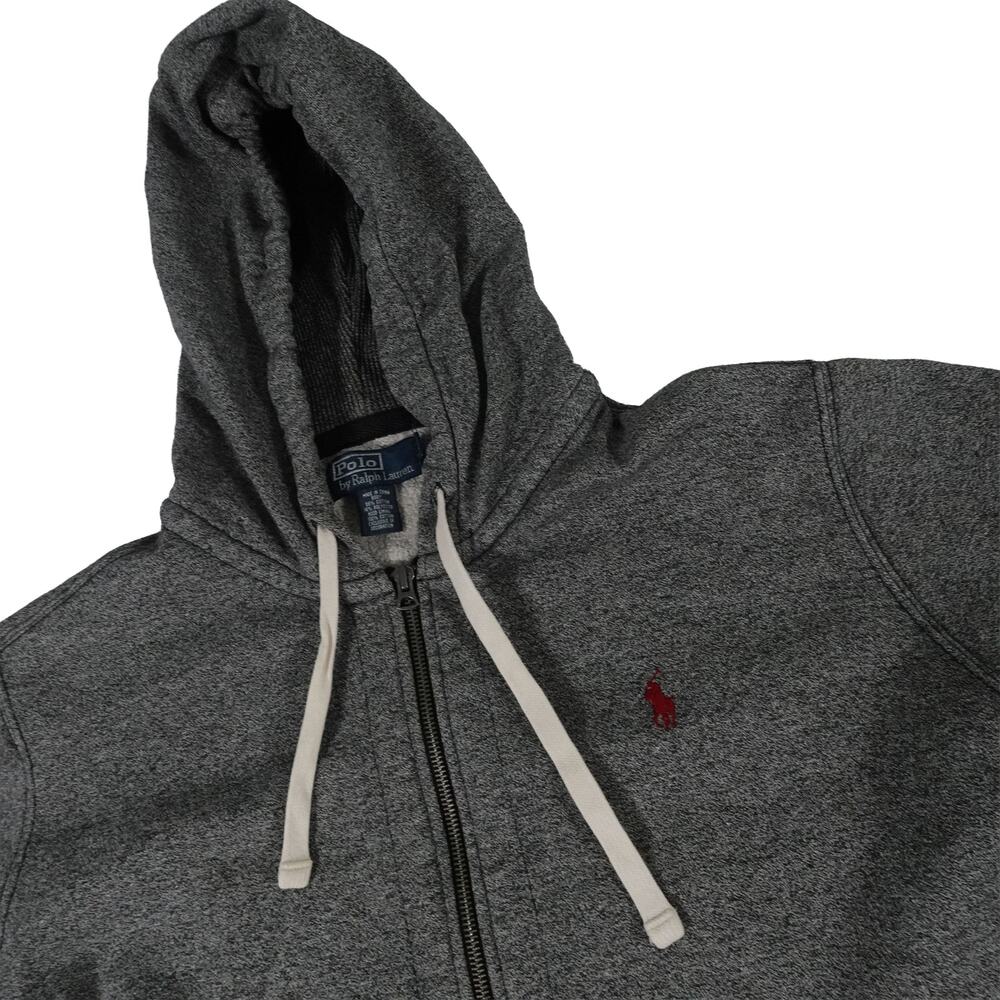 Ralph Lauren Fleece Lined Red Pony Full Zip Hoodie Men's Large